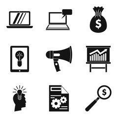 Fototapeta premium Mobile use icons set. Simple set of 9 mobile use vector icons for web isolated on white background