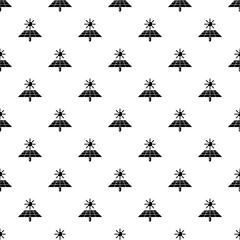 Fototapeta premium Solar energy pattern vector seamless repeating for any web design