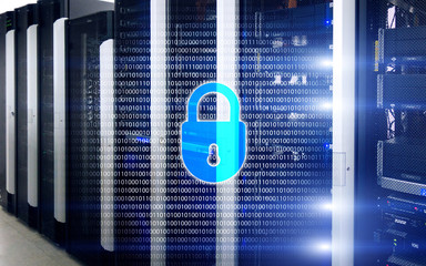 Cyber security, data protection, information privacy. Internet and technology concept.
