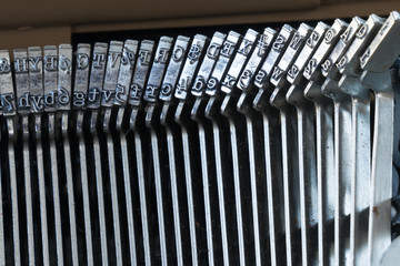 Keys on Old Typewriter