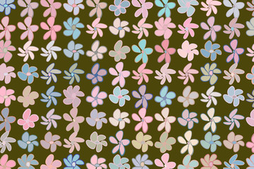 Hand drawn flower illustrations background, good for graphic design. Details, cover, effect & drawing.