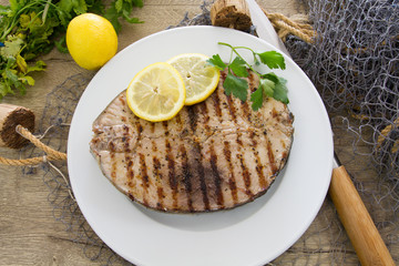 steak de thon grillé