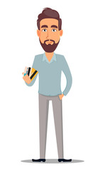 Business man in casual clothes