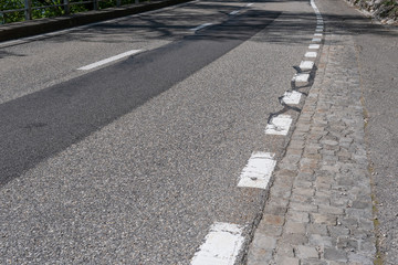 Strasse mit markierung