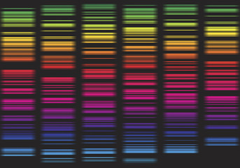 Illustration of a Colorful Music Equalizer