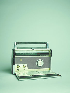 Transistor radio studio shot