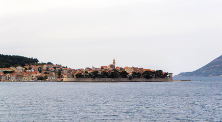 Fototapeta premium City at sea, Korcula