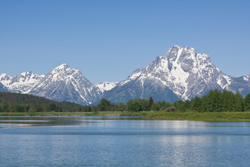 The Snake River Runs Through the Grand Tetons in Wyoming