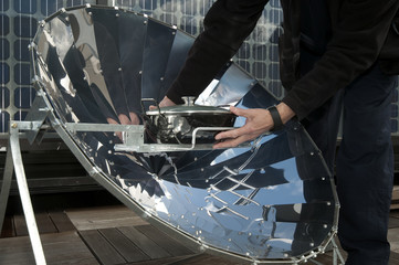 cooking in solar cooker