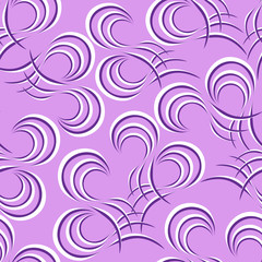 Spiral curls on   background. Seamless pattern. Abstract texture. For background, fabric, wallpaper.