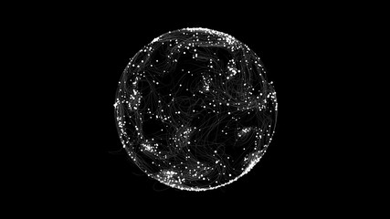 Particles Sphere - obrazy, fototapety, plakaty