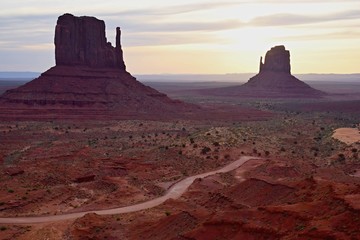 Mounument Valley, Navajo tribal park, Utah USA, beautiful american desert landscape