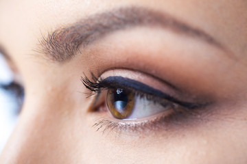 Obraz premium Women's eyes close up