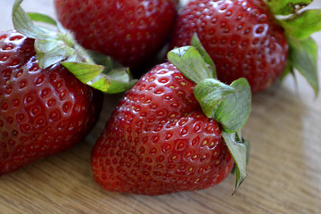 strawberry on the table