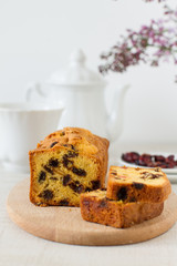  Traditional berry fruits pound cake for breakfast 