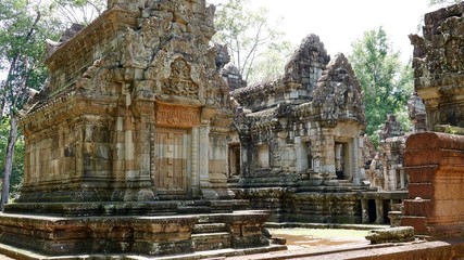 Fototapeta na wymiar Khmer Tempel in Angkor, Kambodscha