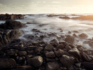 Fototapeta na wymiar Ocean on the Rocks