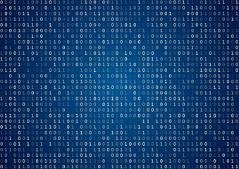 Blue binary code
