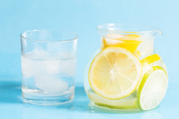 Detox drink with lemon