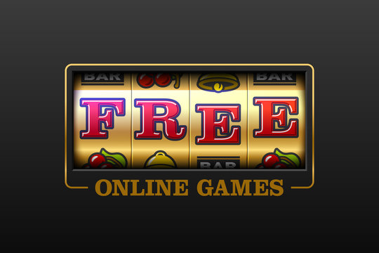 Free Online Games, slot machine games banner, gambling casino games