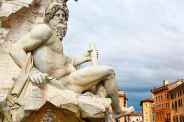 That's Rome, statue in Piazza Navona