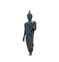 Black buddha statue standing