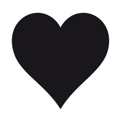 Herzform für Apps und Webseiten - Vektor Illustration - Freigestellt auf weißem Hintergrund