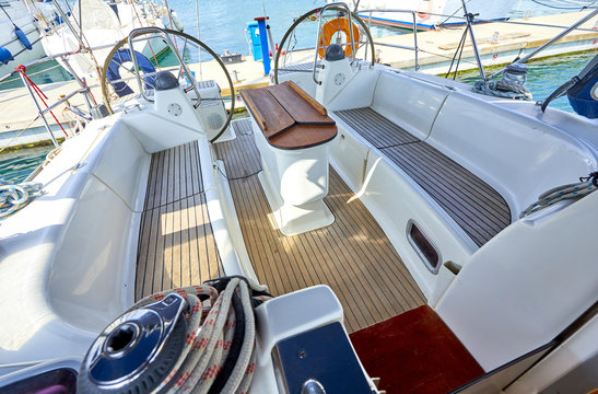 luxury yacht cabin