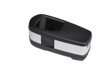 offset print control unit, spectrophotometer isolated on white sith clipping path, top view