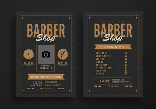 Barbershop Flyer Layout