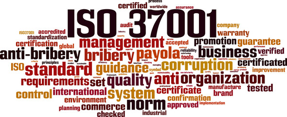 ISO 37001 word cloud