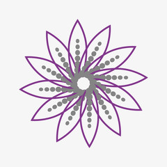 logo flower/On the drawing a logo in the form of a flower, logo emblem for a new firm.