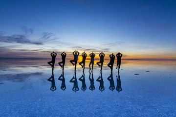 Uyuni reflections are one of the most amazing things that a photographer can see. Here we can see...