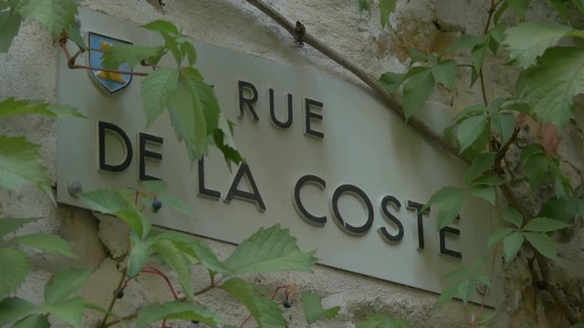 Rue de la Coste sign 