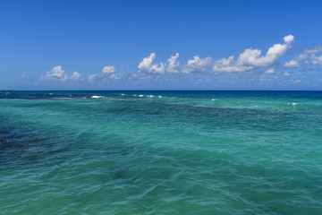 Beach scene in Ocho Rios Jamaica