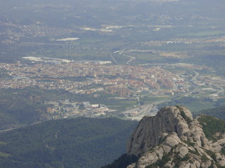 Paisaje de Montserrat, monta&ntilde;a y monasterio cercano a Barcelona en Catalu&ntilde;a (Espa&ntilde;a)