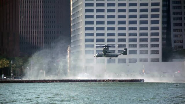 Osprey Aircraft Landing In NYC