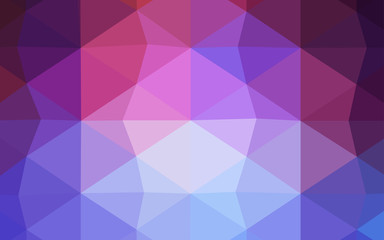 Light Pink, Green vector blurry triangle pattern.