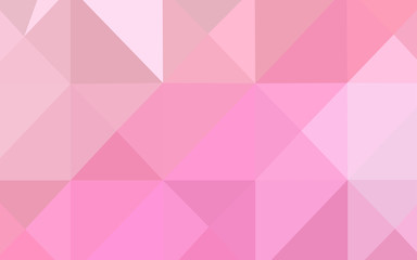 Fototapeta premium Light Pink vector polygonal background.