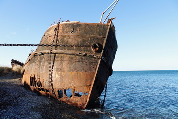 Shipwreck in the Strait of Magellan
