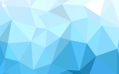 Fototapeta premium Light BLUE vector blurry triangle template.