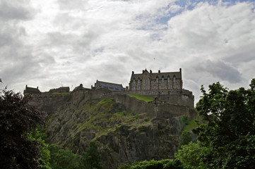 Fototapeta na wymiar Edinburgh Castle in Edinburgh, Scotland, UK.