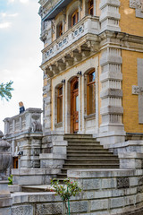 MASSANDRA, CRIMEA - OCT. 2014: Massandra Palace and Park Complex (Massandrovskiy). Residence of Emperor Alexander III in Massandra, south coast of Crimea