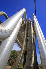 Industrial pipeline equipment of the factory