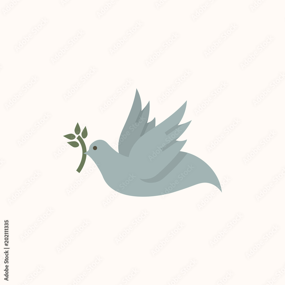 Canvas Prints Dove of peace symbol illustration 