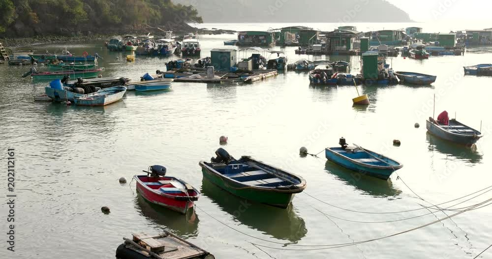 Canvas Prints fisherman village in hong kong