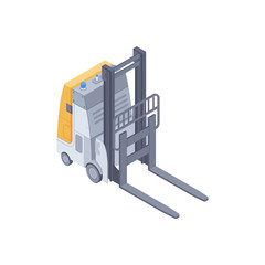 Isometric automated electric forklift
