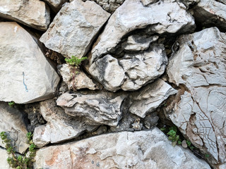 Close up of natural stone wall. Stone wall texture 