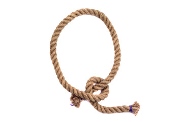 Alphabet from the rope letter q