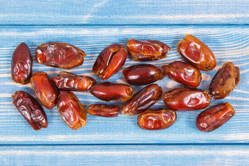 Dates containing natural vitamins and dietary fiber, healthy nutrition concept